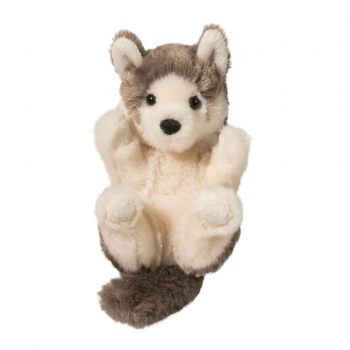 Cuddle Toys Wolf „Handschmeichler“: Plüschtier Wolf, eingemummelt Größe: 15cm